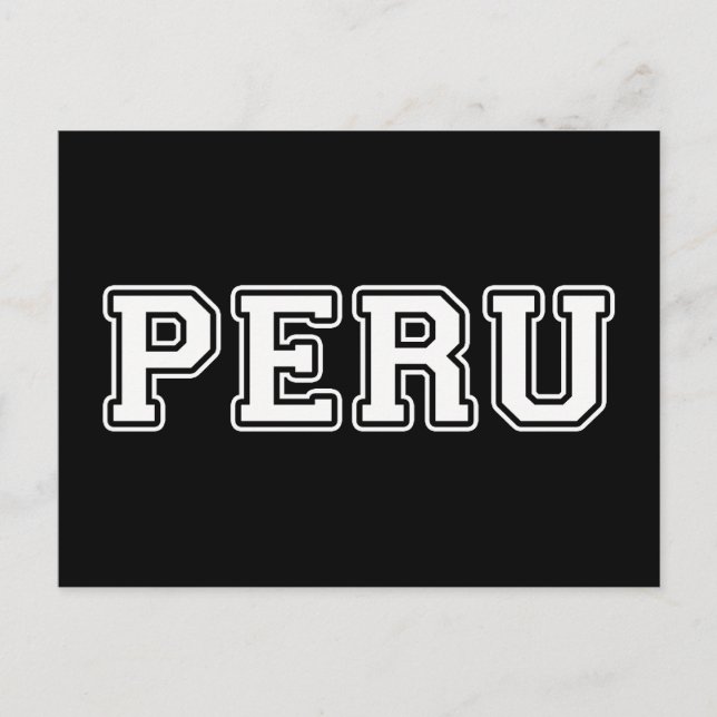 Cartão Postal Peru (Frente)