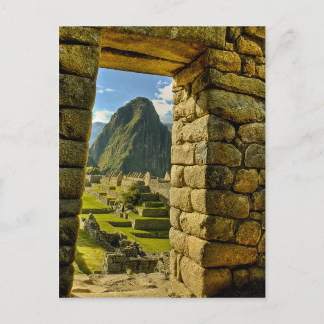 Cartão Postal Peru, Andes, Andes Mountains, Machu Picchu, (Frente)