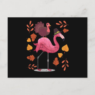 Cartão Postal Peru flamingo de Ação de Graças Dia à noite mea