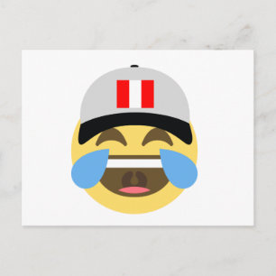 Cartão Postal Peru Hat Rindo Emoji