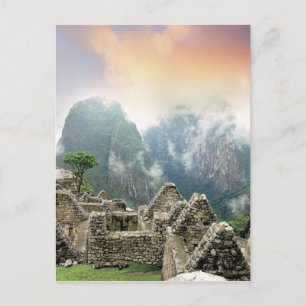 Cartão Postal Peru, Machu Picchu, a antiga cidade perdida de