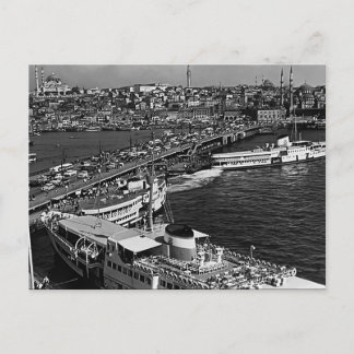 Cartão Postal Peru Vintage Istambul porto de Galata