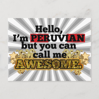 Cartão Postal Peruano, mas me chamo Incrível