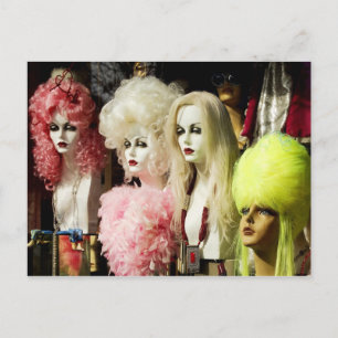 Cartão Postal Perucas Coloridas