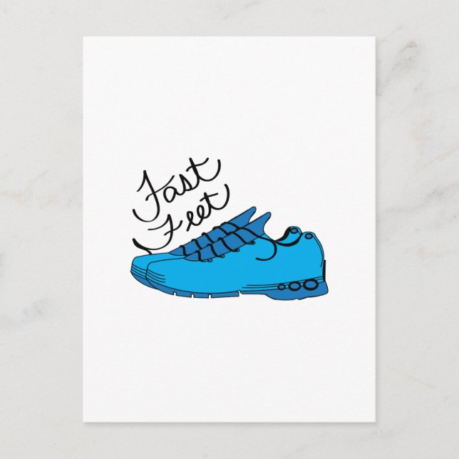Cartão Postal Pés Rápidos (Frente)