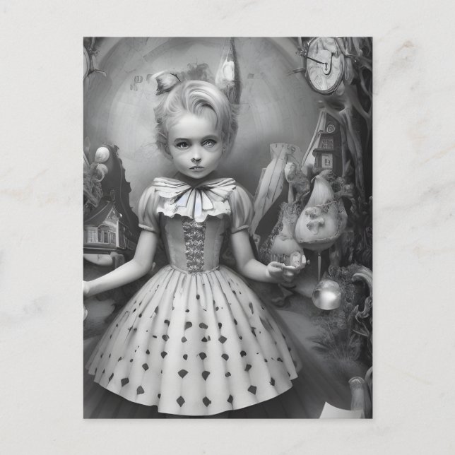 Cartão postal Pesadelo no País das Maravilhas (Frente)