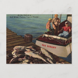 Cartão Postal Pesca de água salgada na Flórida