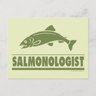 Cartão Postal Pesca de Salmão