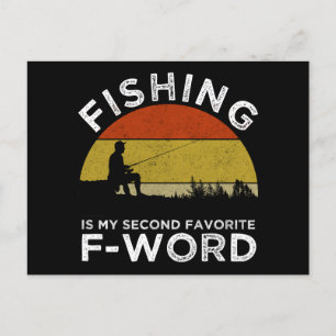 Cartão Postal Pesca É Minha Segunda Palavra F Favorita