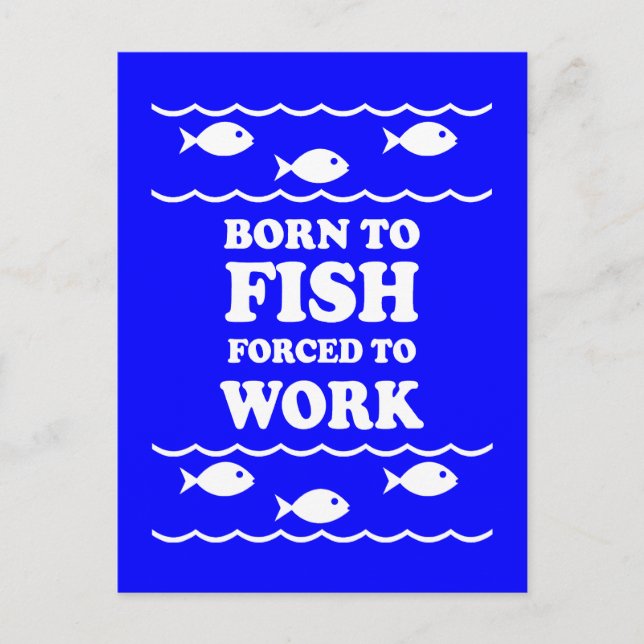 Cartão Postal Pesca engraçado (Frente)