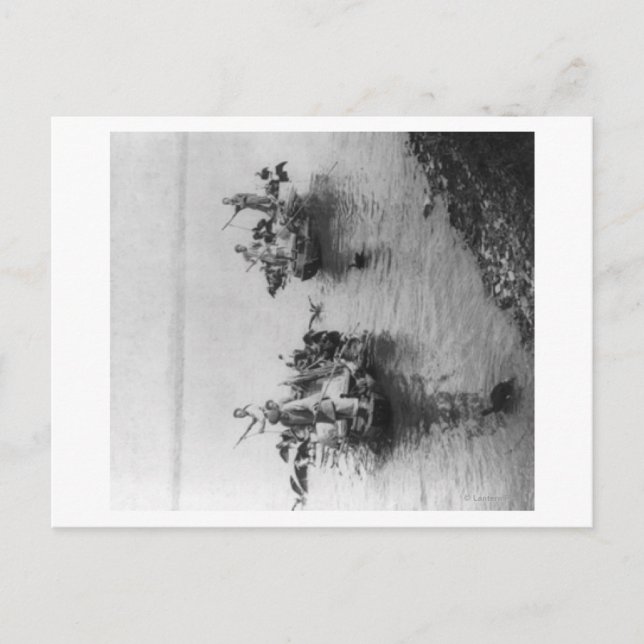 Cartão Postal Pesca no Grande Canal da China de Soo-chow (Frente)