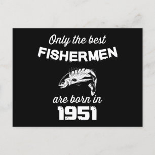 Cartão Postal  pesca+peixe, pescador+aniversário, engraçado+pesc