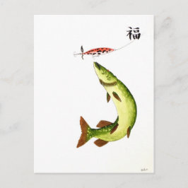 Cartão Postal Pesca Pike