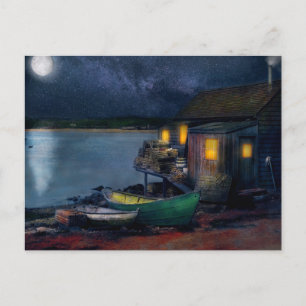 Cartão Postal Pescador - Cabina do Pescador 1915