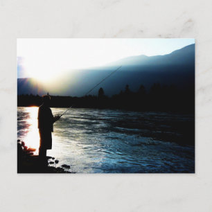 Cartão Postal Pescador de Luz da Noite