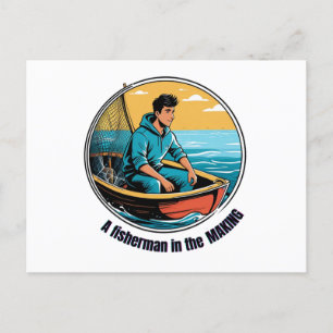 Cartão Postal Pescador em formação