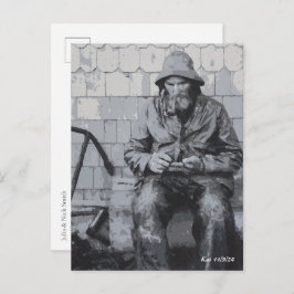 Cartão Postal Pescador Gloucester Enviando Seus Nets