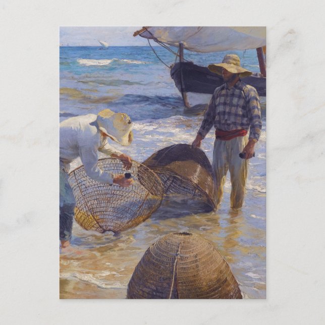 Cartão Postal Pescador Valenciano - Joaquín Sorolla (Frente)