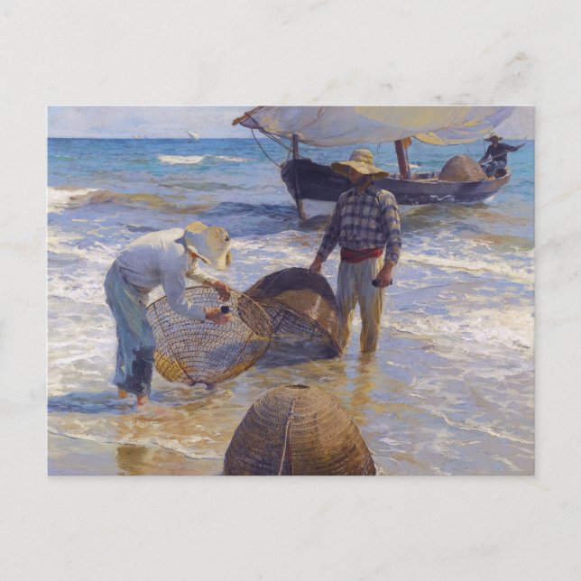 Cartão Postal Pescador Valenciano - Joaquín Sorolla (Frente)