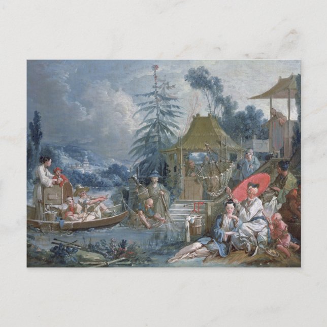 Cartão Postal Pescadores chineses, c.1742 (Frente)