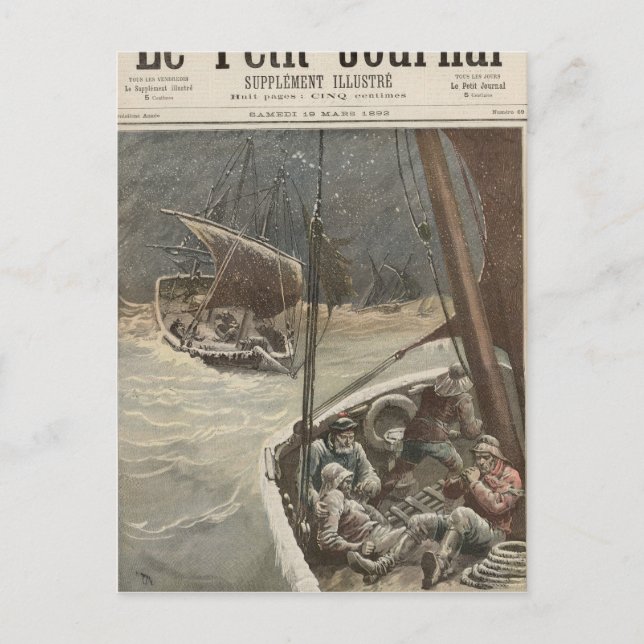 Cartão Postal Pescadores da Terra Nova (Frente)