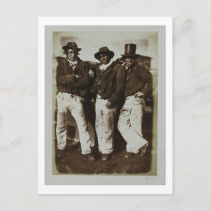 Cartão Postal Pescadores em terra, c.1843-47 (impressão de papel