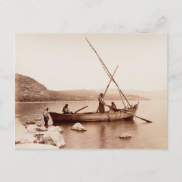 Cartão Postal Pescadores no mar da Galileia