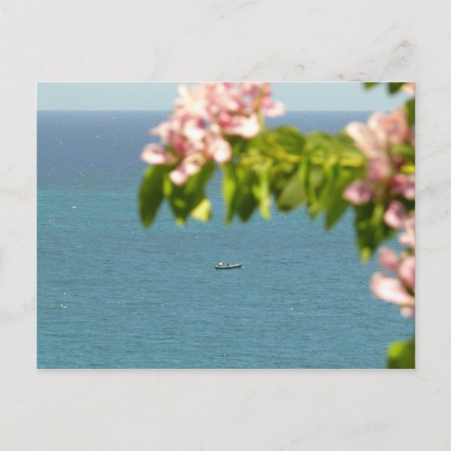 Cartão Postal Pescadores no Trabalho - Martinica, FWI (Frente)