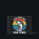 Cartão Postal Pescar Até Jesus Teve Um Peixe De Bass De Estória<br><div class="desc">Pescar Até Jesus Tinha A Estória De Peixe Bass Um Pai Engraçado</div>