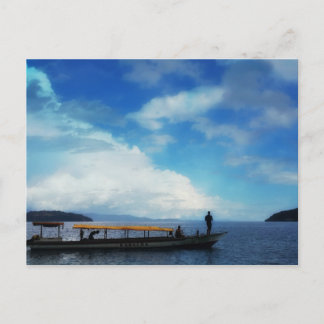 Cartão Postal Pescar. East Halmahera. Indonésia