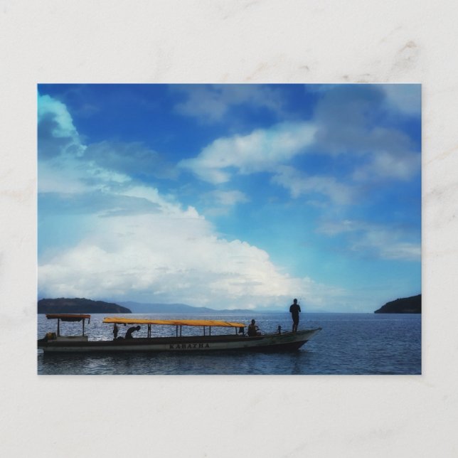 Cartão Postal Pescar. East Halmahera. Indonésia (Frente)