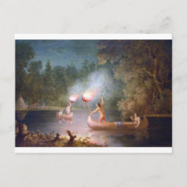 Cartão Postal Pescar por Torchlight.