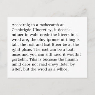 Cartão Postal Pesquisa na Uinervtisy Psot Crad de Cmabrigde
