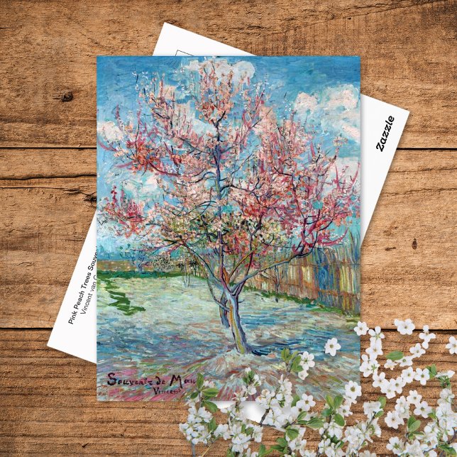 Cartão Postal Pêssegos cor-de-rosa Vincent van Gogh (Criador carregado)