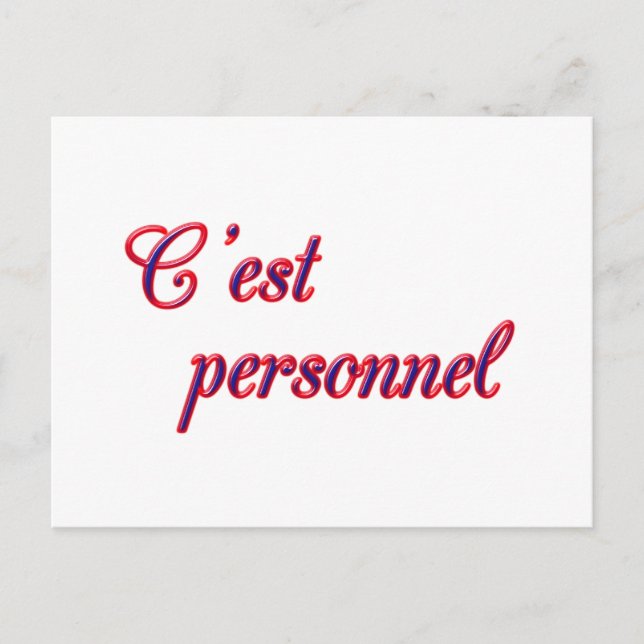 Cartão postal pessoal (Frente)