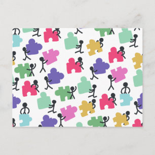 Cartão Postal pessoas autistas