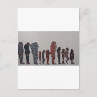 Cartão Postal Pessoas da formação da criação da floresta