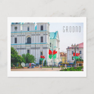 Cartão Postal Pessoas de Arquitetura de Cidade Antiga de Belarus
