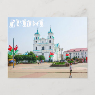 Cartão Postal Pessoas de Arquitetura de Cidade Antiga de Belarus