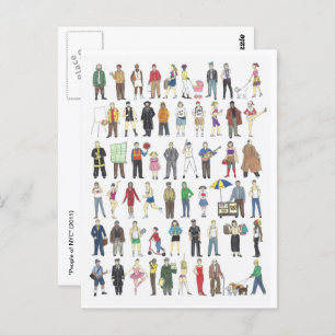 Cartão Postal Pessoas de cidadãos Nova Iorque da NYC residentes