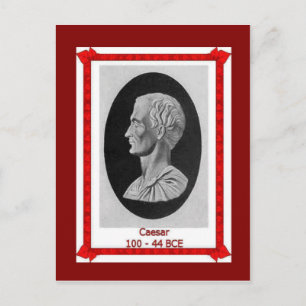 Cartão Postal Pessoas Famosas, Júlio César 100 - 44 BCE