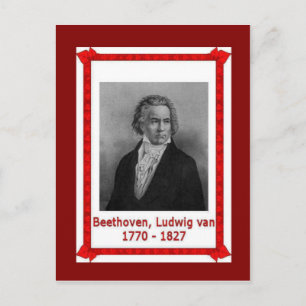 Cartão Postal Pessoas famosas, Ludwig van Beethoven 170-1827