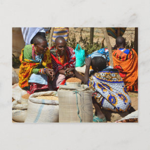 Cartão Postal Pessoas Maasai