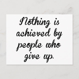 Cartão Postal Pessoas Que Desistem
