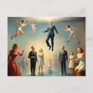 Cartão Postal Pessoas subaquáticas estranhas