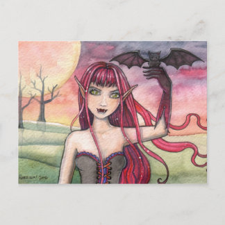 Cartão postal "Pet do Vampiro" por Molly Harrison