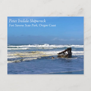 Cartão Postal Peter Iredale Shipwreck, Costa do Oregon