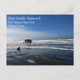 Cartão Postal Peter Iredale Shipwreck, Costa do Oregon