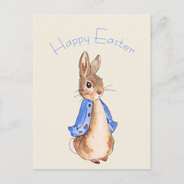 Cartão Postal Peter, o coelho da Páscoa (Frente)