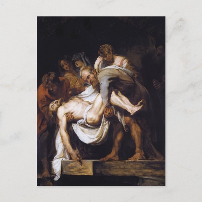 Cartão Postal Peter Paul Rubens - O Entombamento (Frente)